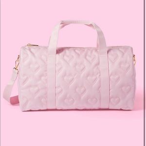 NWT Stoney Clover Lane x Target pink heart duffle.